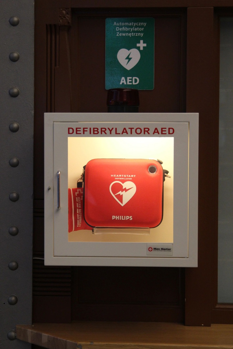 Philips HeartStart AED cabinet
